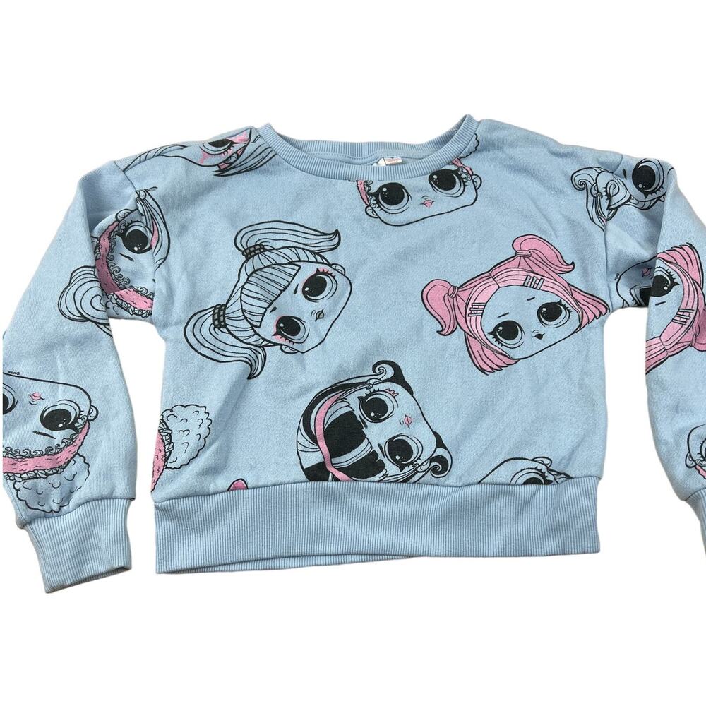 Girls' L.O.L. Surprise! Light Blue Long Sleeve Crew Sweatshirt - Size XS - NWT